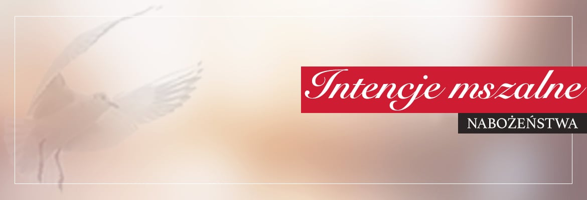 Intencje mszalne